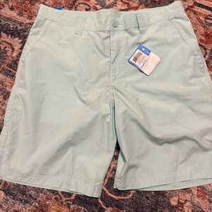 Columbia Men's Mint Green Flat Front Shorts